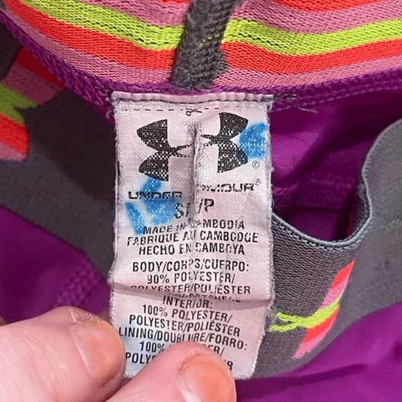 Under Armour Heatgear Padded Sliding Softball Compression Shorts Purple Size S - Picture 3 of 4